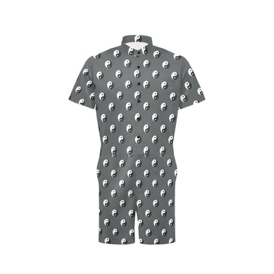 Yin Yang Print Design LKS303 Men's Romper