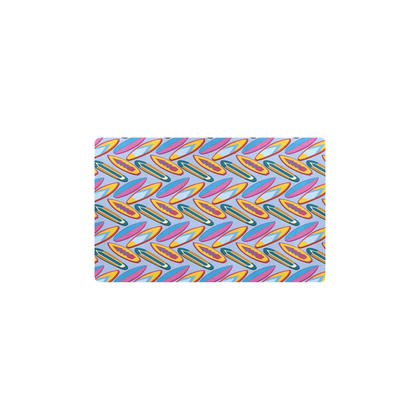 Surfboard Pattern Print Design LKS303 Kitchen Mat