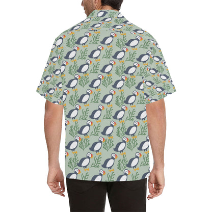 Puffin Pattern Print Design A04 Men's Hawaiian Shirt