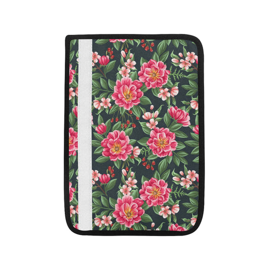 Summer Floral Pattern Print Design SF06 Car Seat Belt Cover