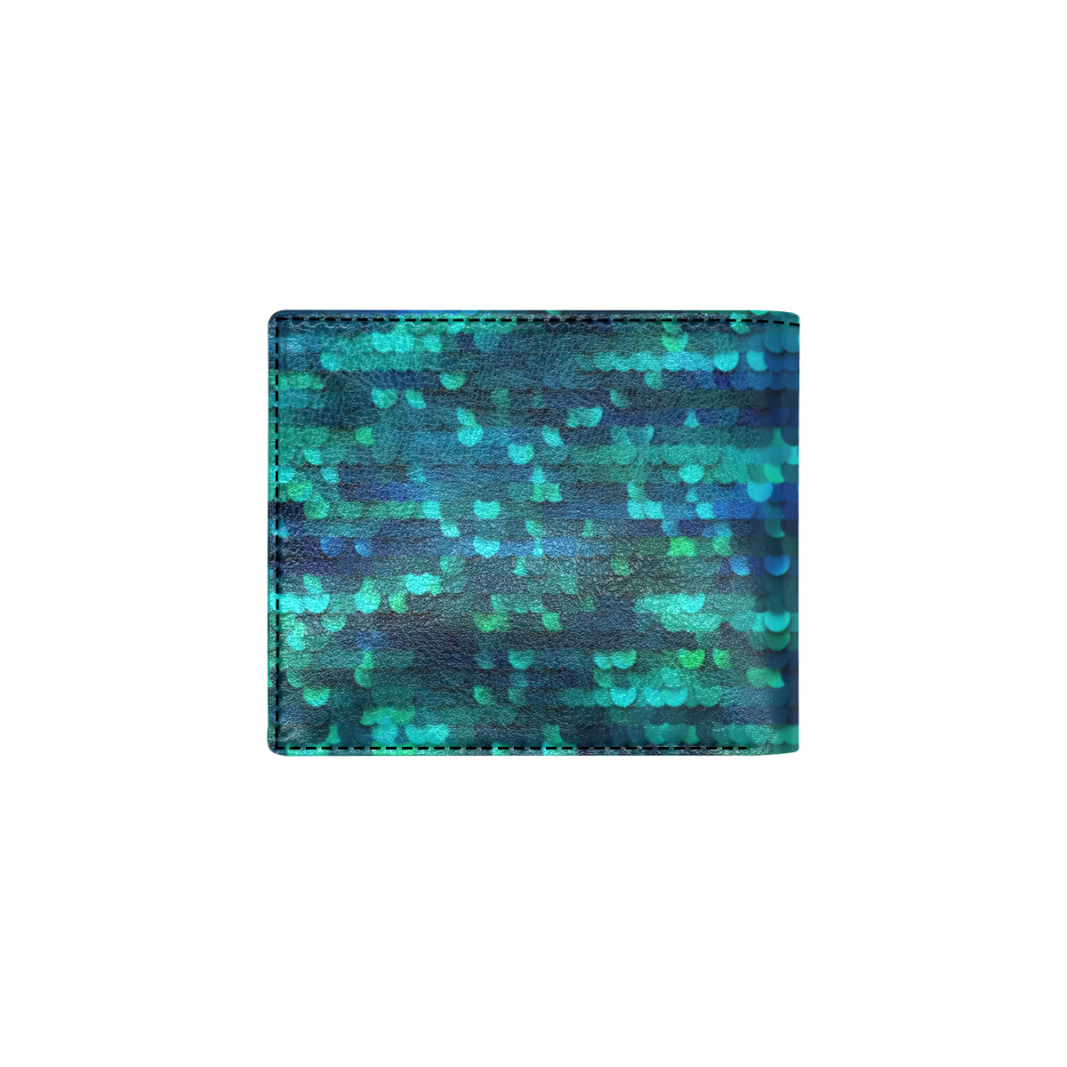 Mermaid Scales Pattern Print Design 06 Men's ID Card Wallet
