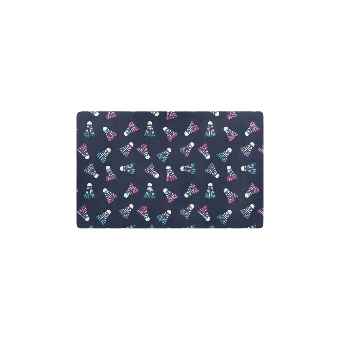 Badminton Ball Pattern Print Design 02 Kitchen Mat