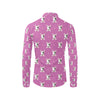 Bull Terrier Happy Print Pattern Men's Long Sleeve Shirt