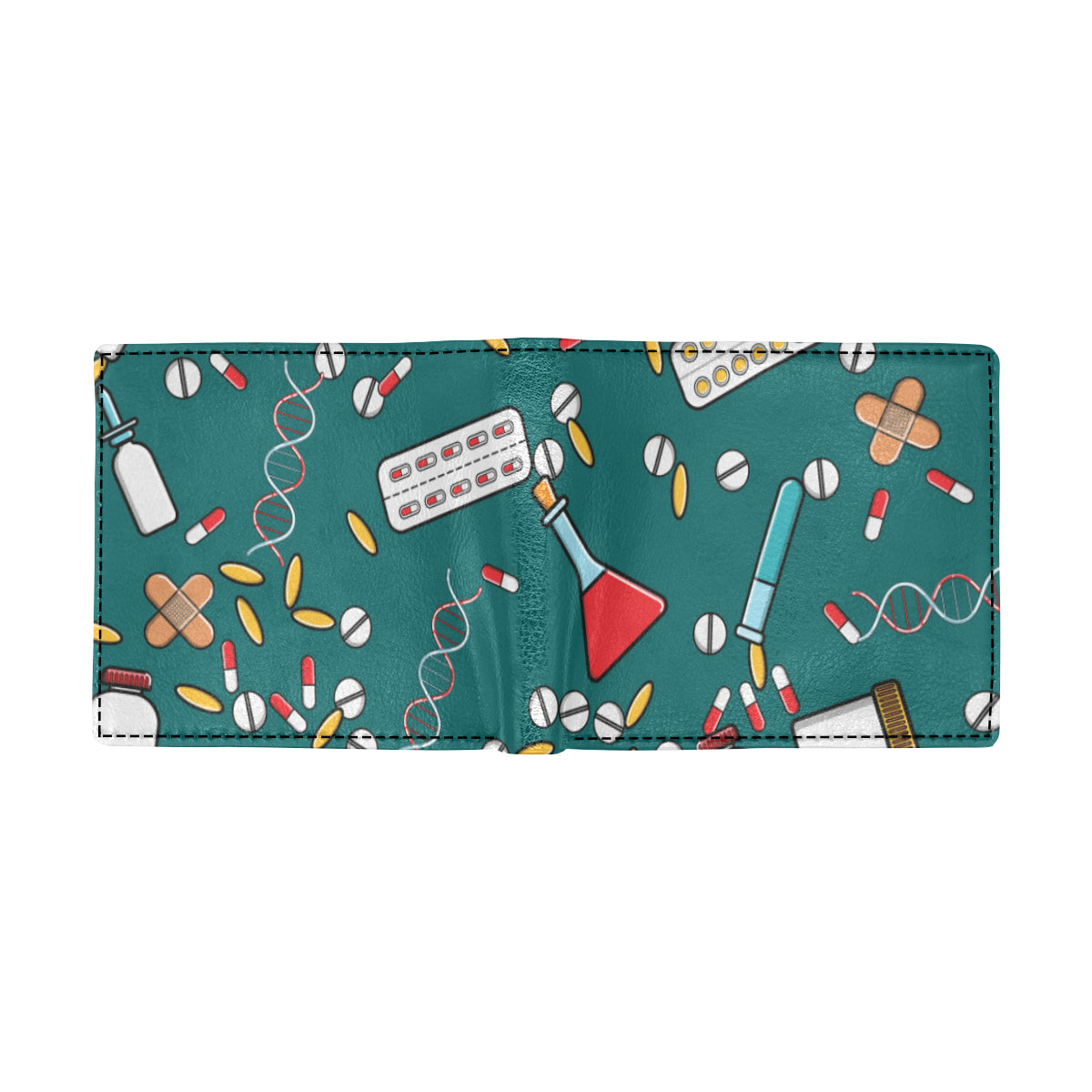 Nurse Pattern Print Design A05 Men's ID Card Wallet