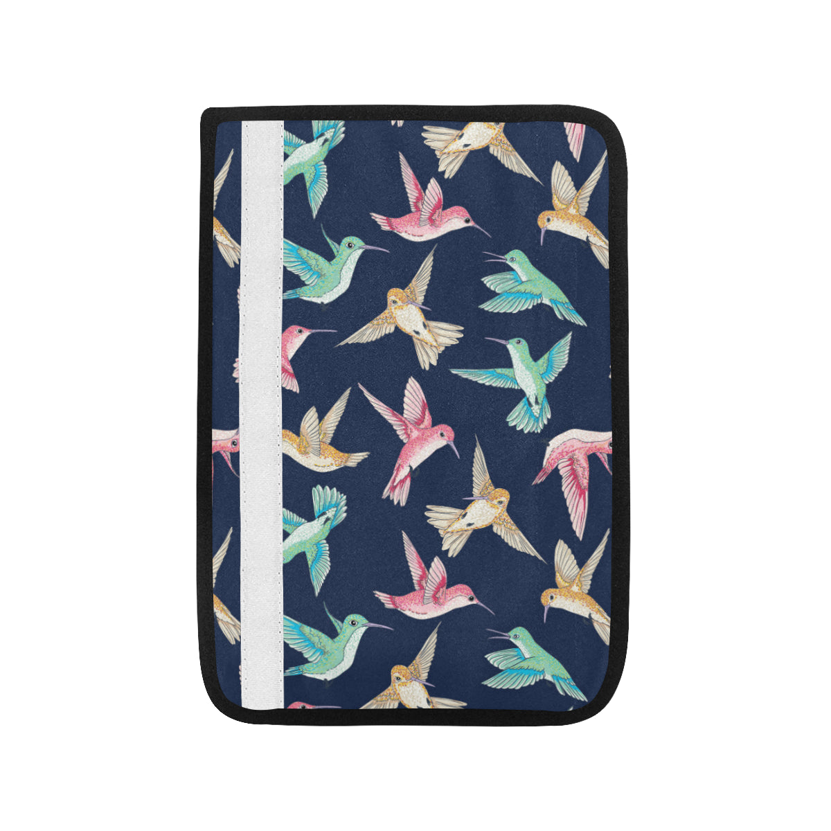 Hummingbird Cute Pattern Print Design 01 Car Seat Belt Cover