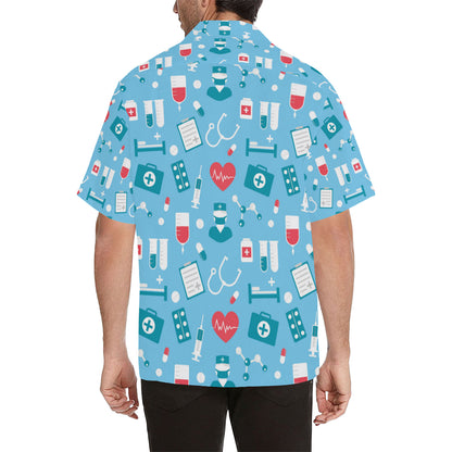 Nurse Pattern Print Design A03 Men's Hawaiian Shirt