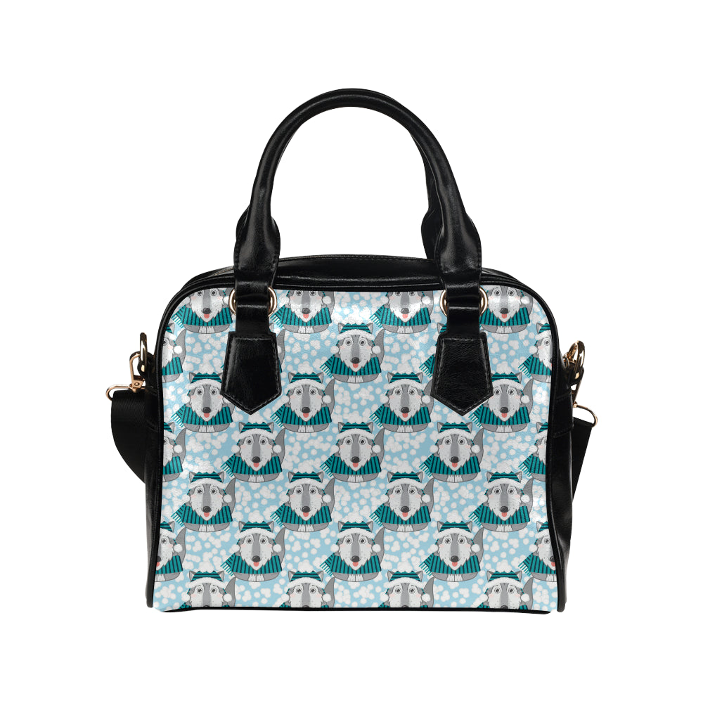 Alaskan Malamute Pattern Print Design 01 Shoulder Handbag