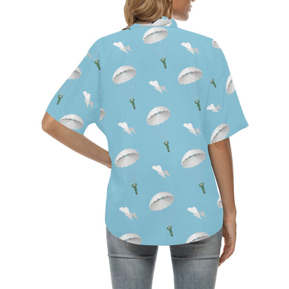 Paratrooper Pattern Print Design A02 Women's Hawaiian Shirt