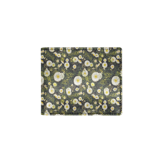 Daisy Pattern Print Design 03 Men's ID Card Wallet