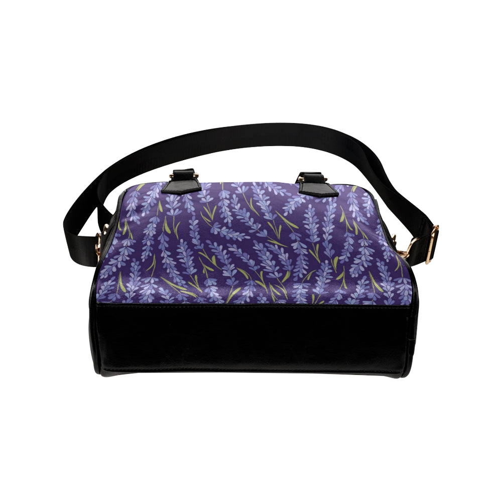 Lavender Pattern Print Design 03 Shoulder Handbag
