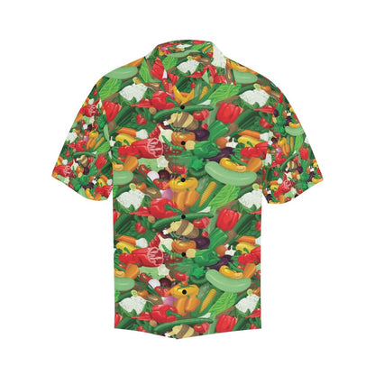 Salad Mix Vegetableprint Design LKS301 Men's Hawaiian Shirt
