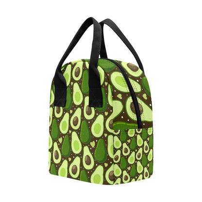 Avocado Pattern Print Design AC04 Insulated Lunch Bag
