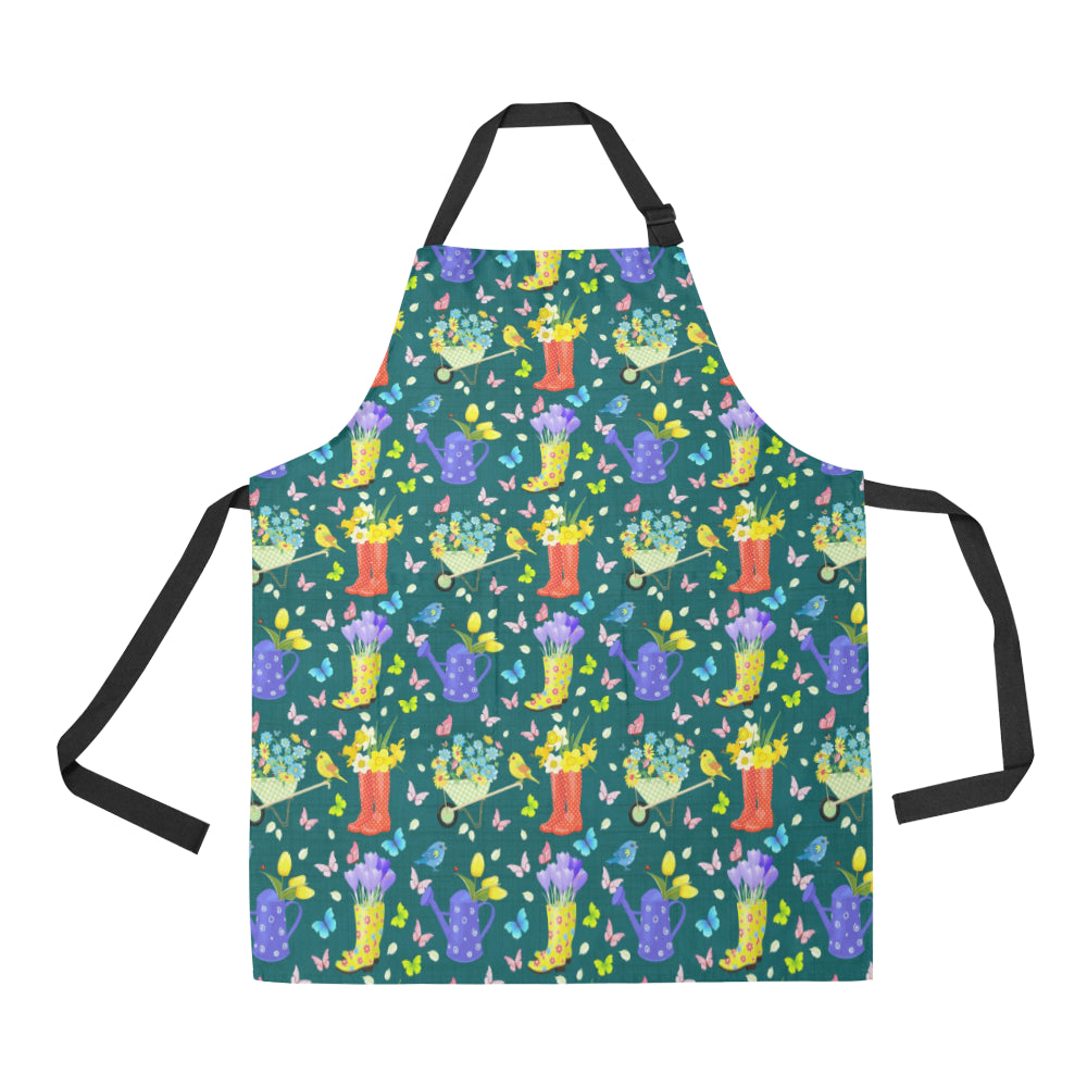 Gardening Pattern Print Design G08 Apron with Pocket