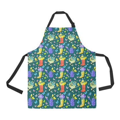 Gardening Pattern Print Design G08 Apron with Pocket
