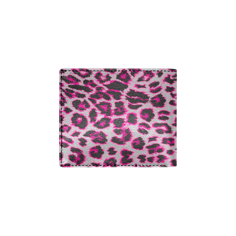 Leopard Pattern Print Design 02 Men's ID Card Wallet