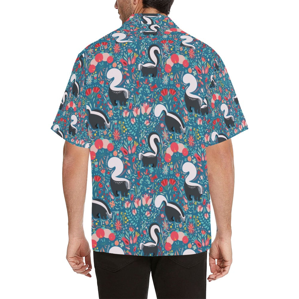 Skunk Print Design LKS302 Men's Hawaiian Shirt