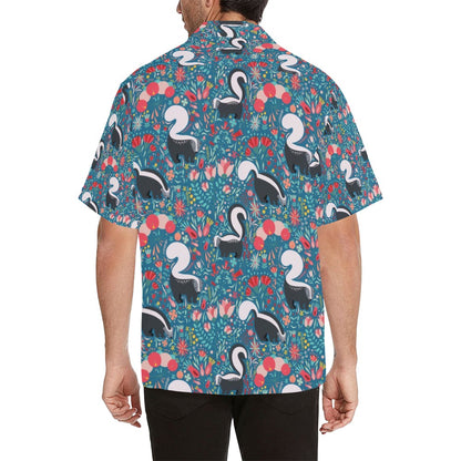 Skunk Print Design LKS302 Men's Hawaiian Shirt