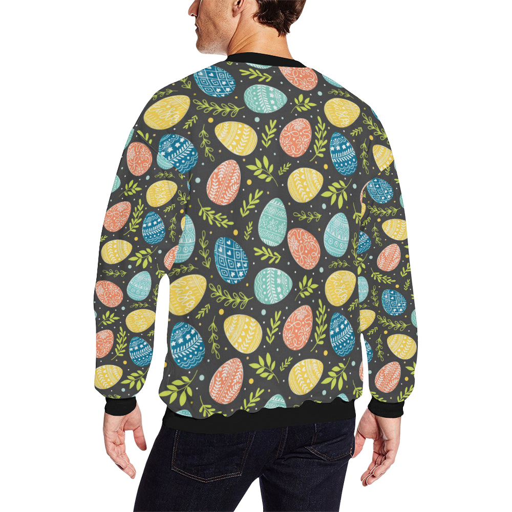 Easter Eggs Pattern Print Design RB01 Men Long Sleeve Sweatshirt