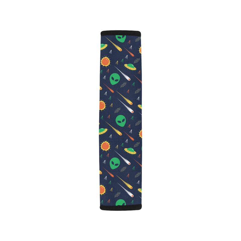 Alien UFO Pattern Print Design 05 Car Seat Belt Cover