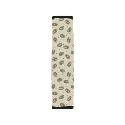 Coffee Pattern Print Design 02 Car Seat Belt Cover