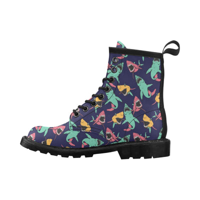 Shark Bite Pattern Women's Boots