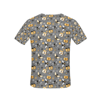 Honey Bee Print Design LKS301 Women's  T-shirt