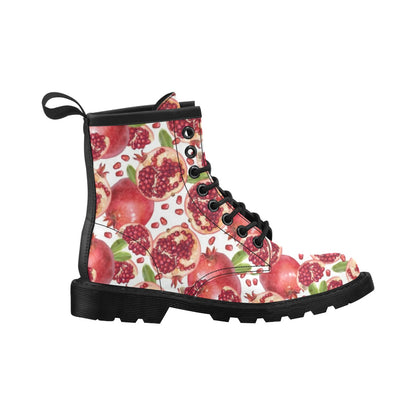 Pomegranate Pattern Print Design PG03 Women's Boots