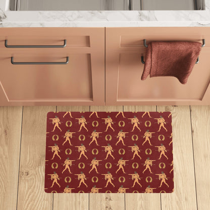 Ancient Greek Print Design LKS307 Kitchen Mat