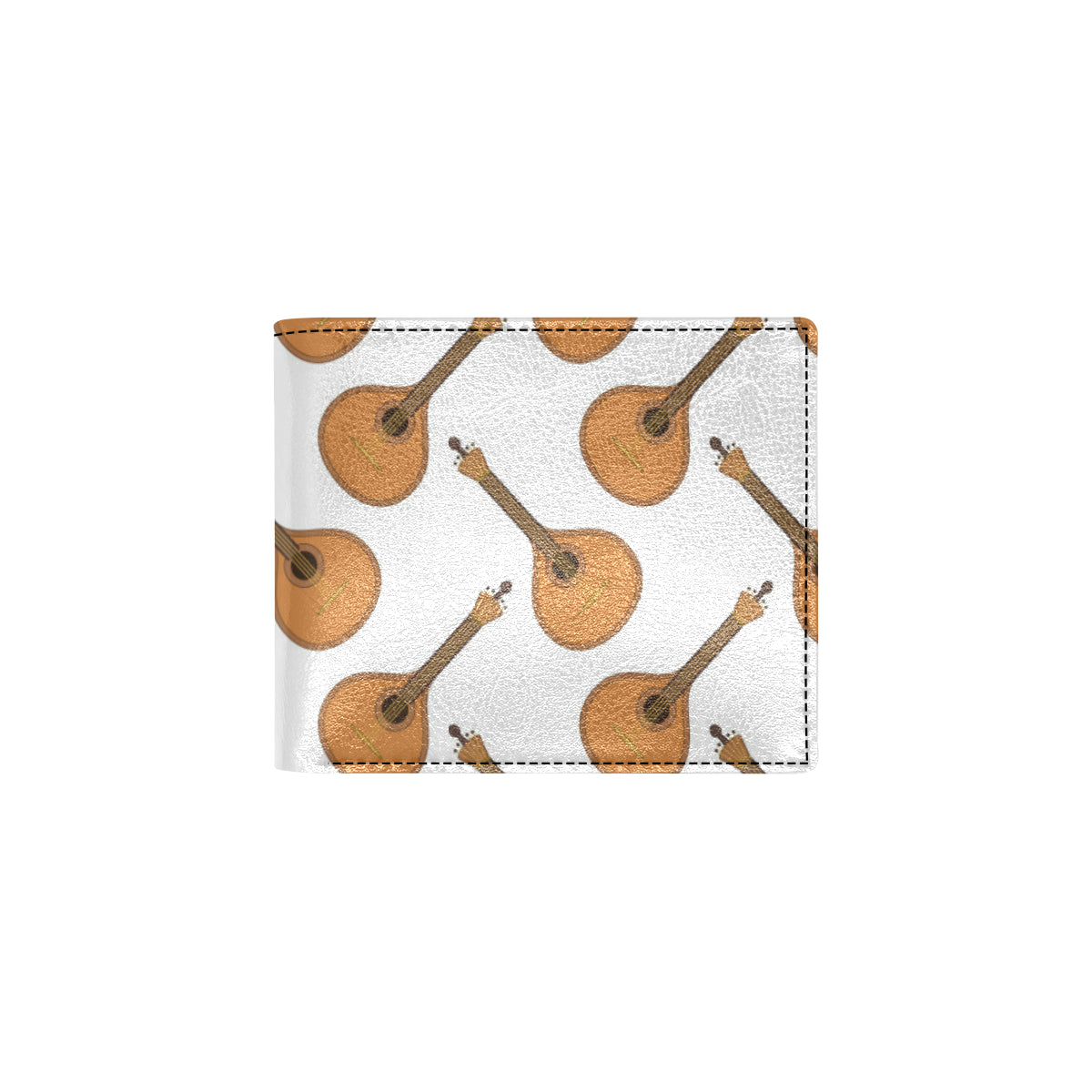 Mandolin Pattern Print Design 01 Men's ID Card Wallet