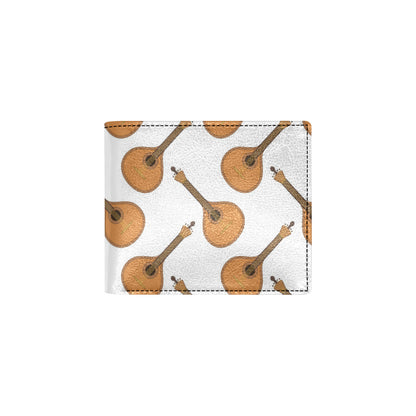 Mandolin Pattern Print Design 01 Men's ID Card Wallet