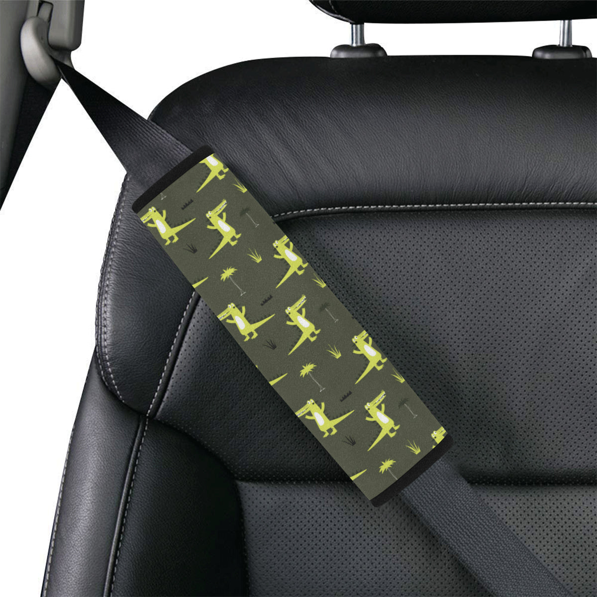 Alligator Pattern Print Design 05 Car Seat Belt Cover