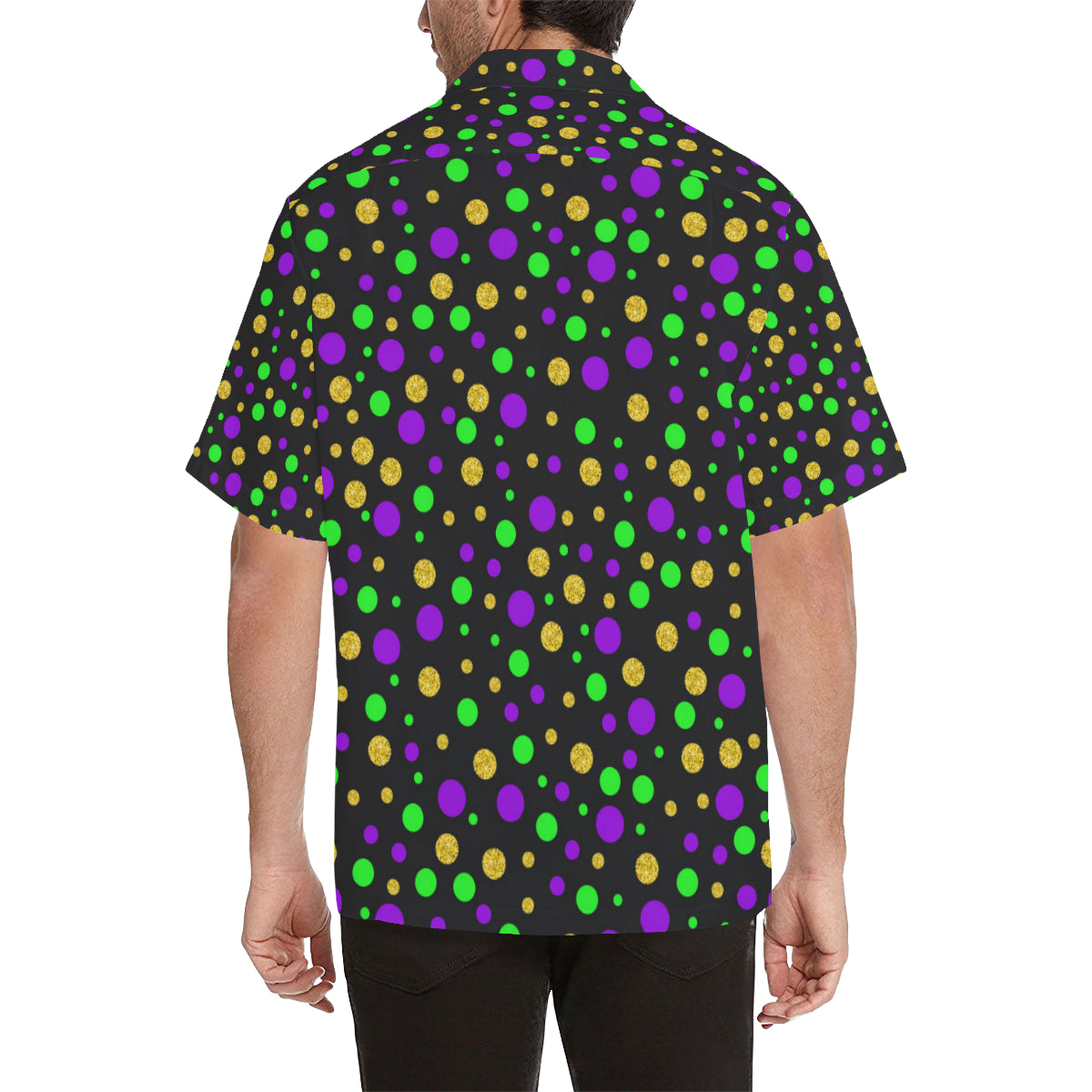 Mardi Gras Pattern Print Design 07 Men's Hawaiian Shirt
