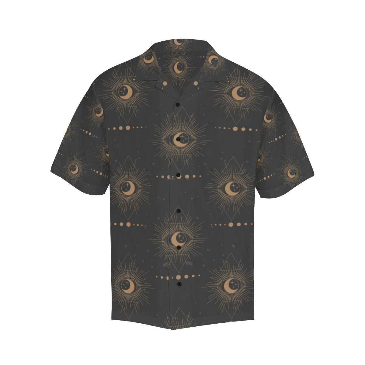 Moon Boho Pattern Print Design 02 Men's Hawaiian Shirt