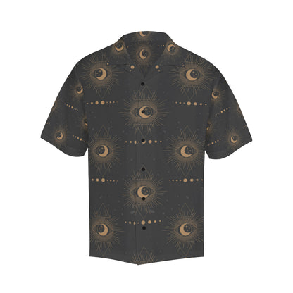 Moon Boho Pattern Print Design 02 Men's Hawaiian Shirt