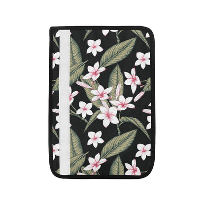 Plumeria Pattern Print Design PM021 Car Seat Belt Cover