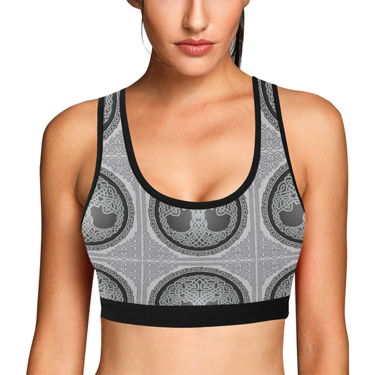 Celtic Tree of life Print Sports Bra