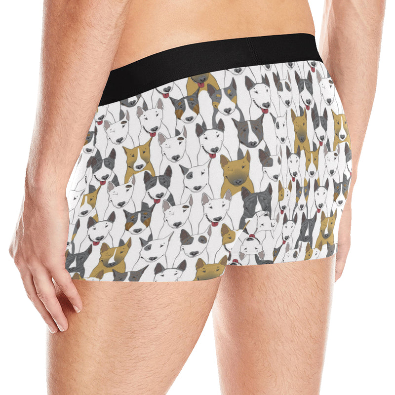 Bull Terriers Pattern Print Design 03 Men's Boxer Briefs