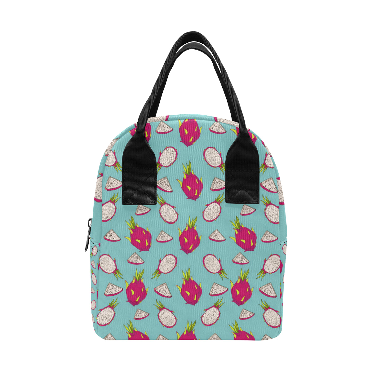 Dragonfruit Pattern Print Design DF01 Insulated Lunch Bag
