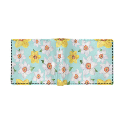 Daffodils Pattern Print Design DF07 Men's ID Card Wallet