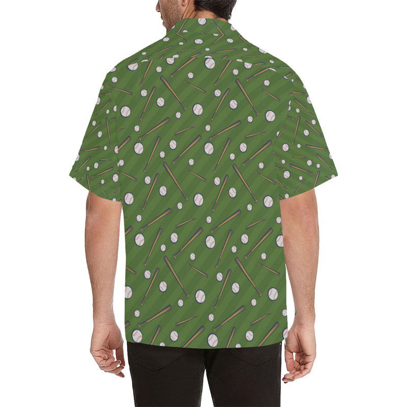 Baseball Pattern Print Design 02 Men's Hawaiian Shirt