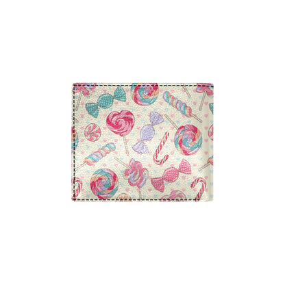 Candy Pattern Print Design CA04 Men's ID Card Wallet