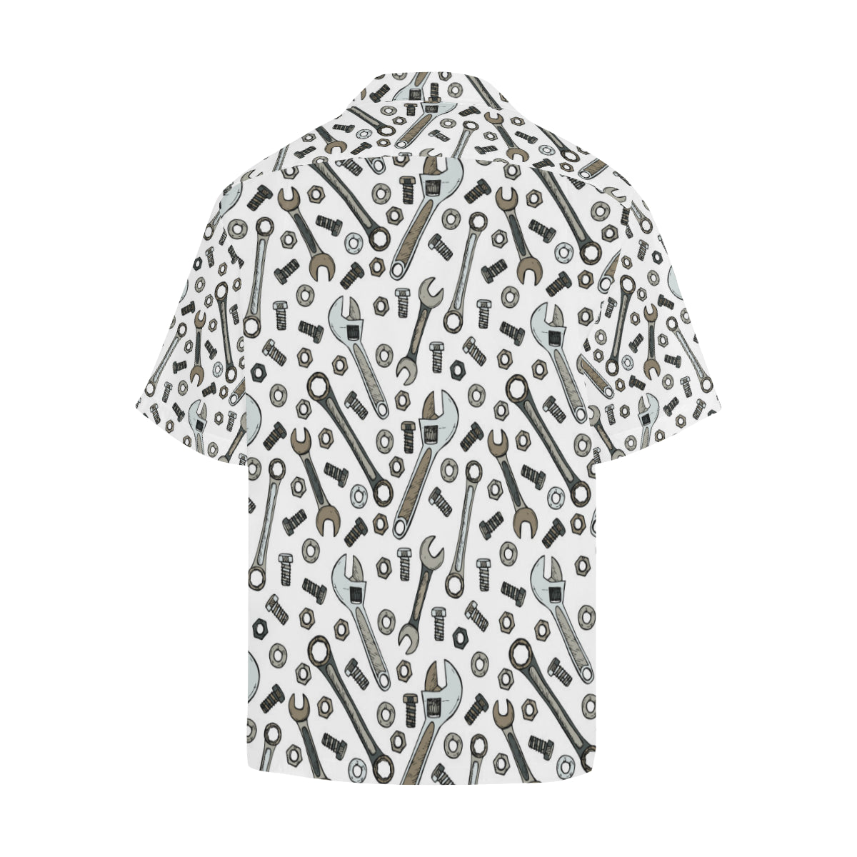Mechanic Pattern Print Design 03 Men's Hawaiian Shirt