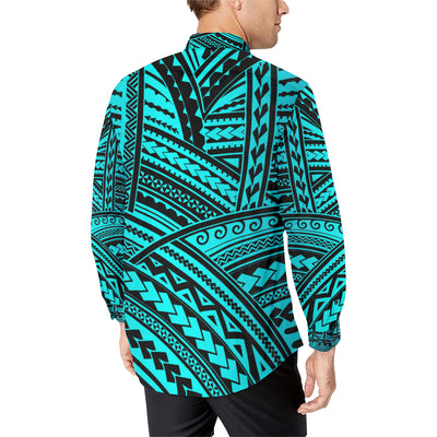 Polynesian Tribal Men's Long Sleeve Shirt