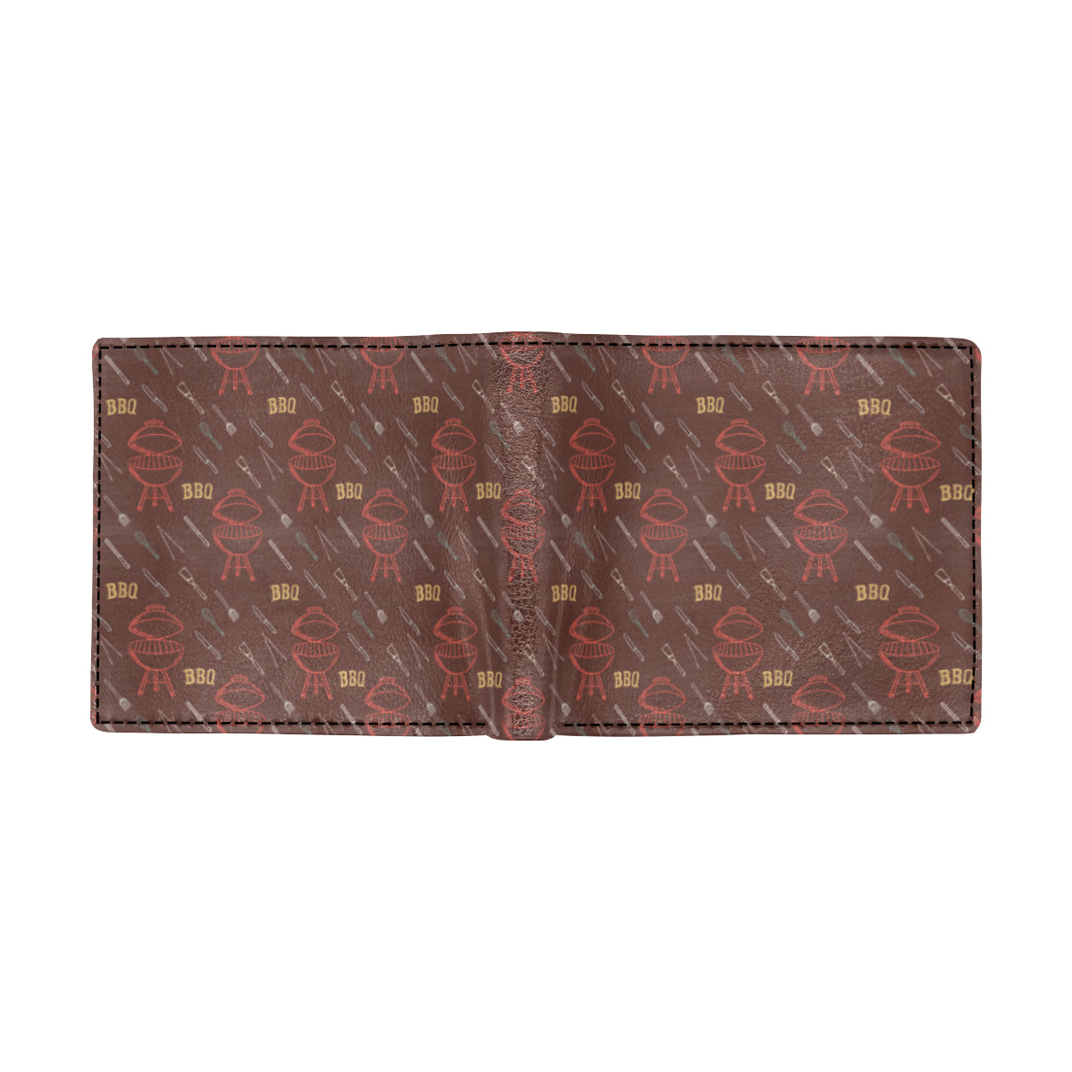 Barbecue Pattern Print Design 01 Men's ID Card Wallet