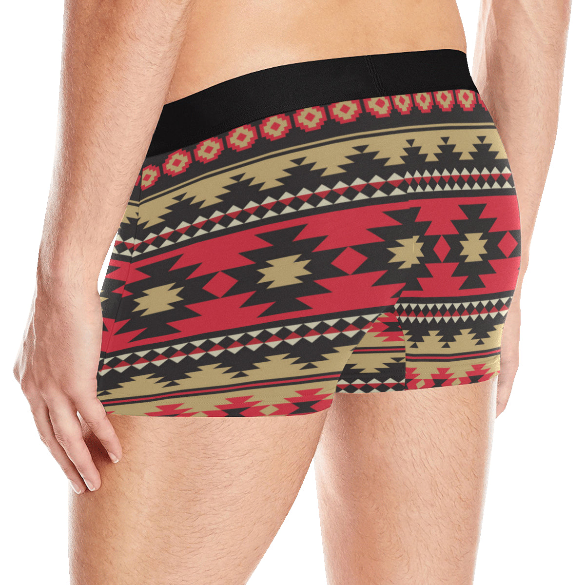 Navajo Pattern Print Design A04 Men's Boxer Briefs