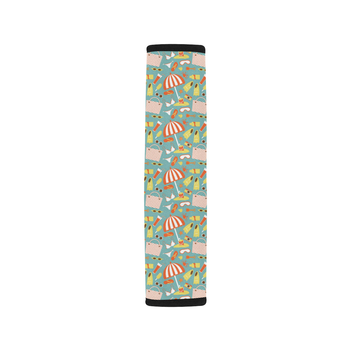 Beach Scene Pattern Print Design 02 Car Seat Belt Cover