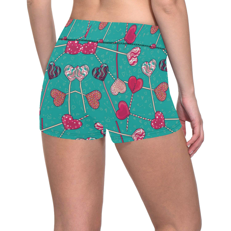 Lollipop Pattern Print Design LL01 Yoga Shorts