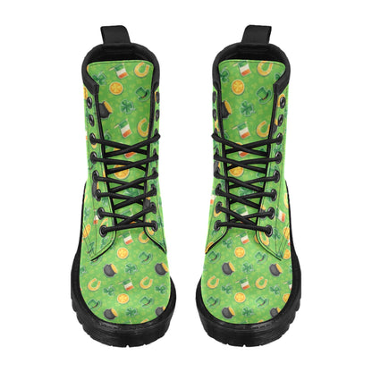 Shamrock Saint Patrick's Day Print Design LKS302 Women's Boots