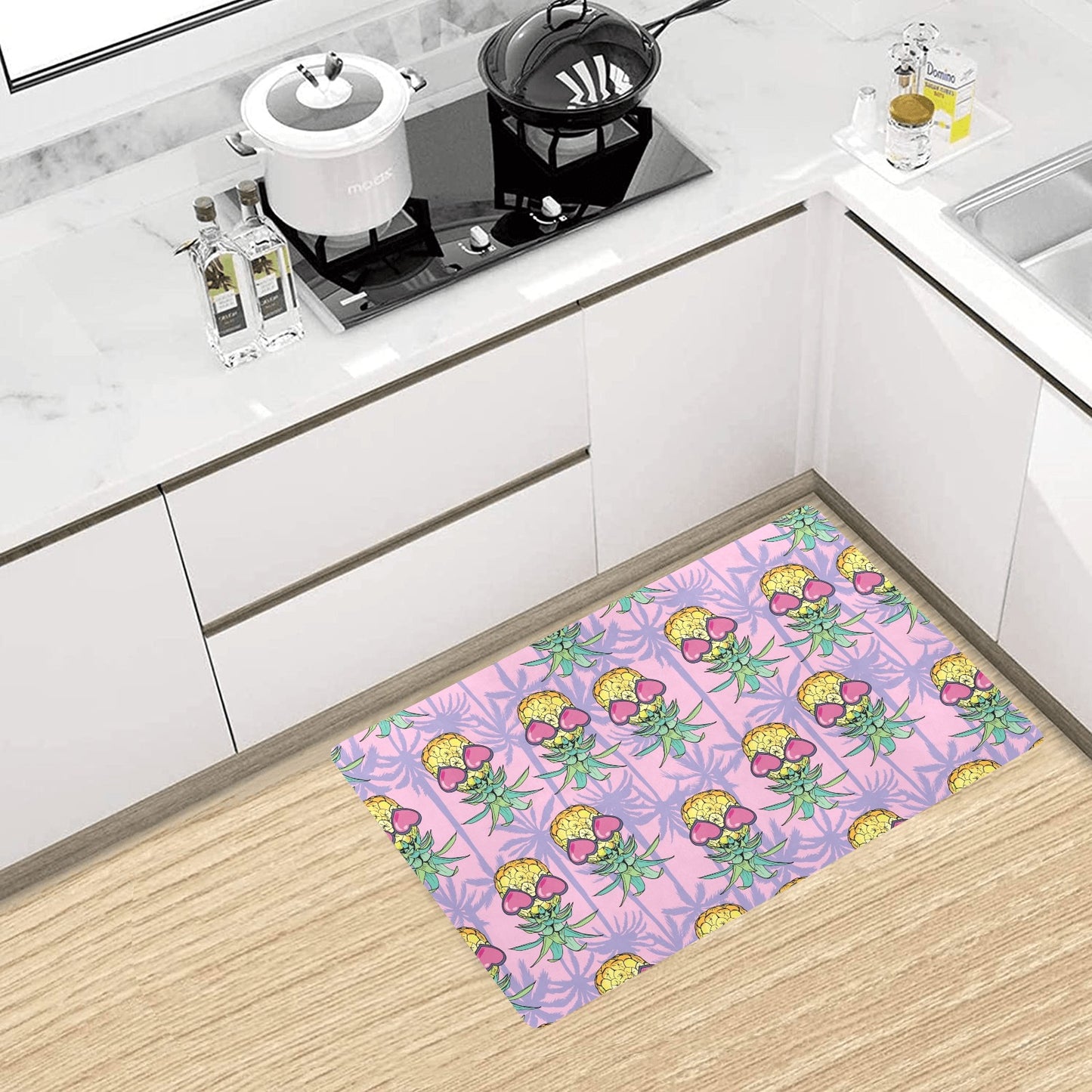 Pineapple Pattern Print Design PP06 Kitchen Mat