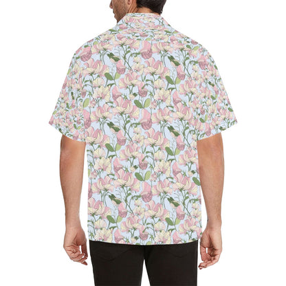 Sweet Pea Print Design LKS304 Men's Hawaiian Shirt